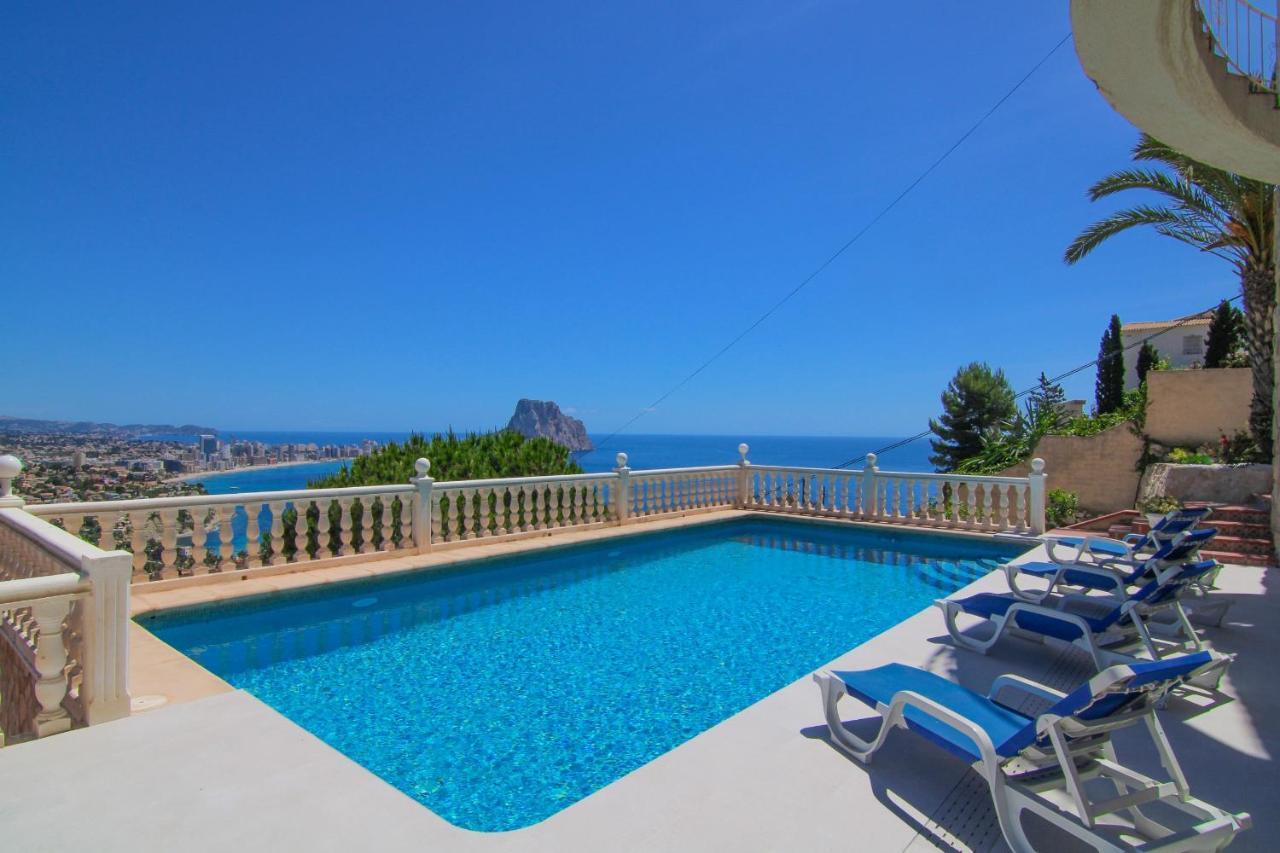 Villa Con Piscina Y Vistas Al Mar - Mar 27 H 卡尔佩 外观 照片